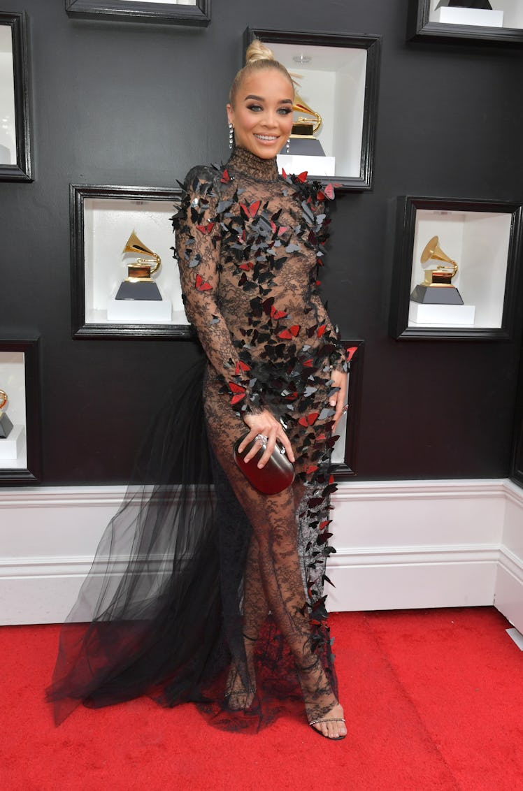 Jasmine Sanders attends the 64th Annual GRAMMY Awards