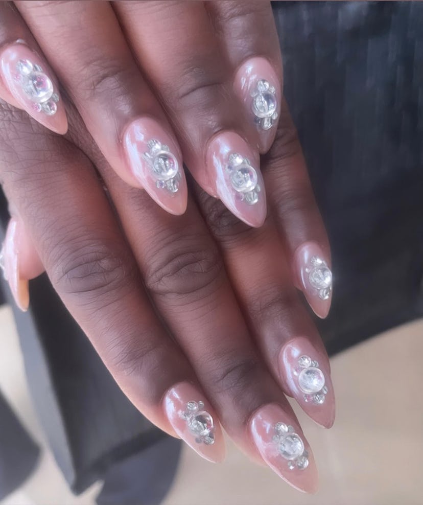 Laverene Cox embellished nails 
