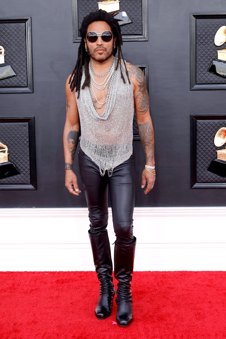 Lenny Kravitz attends the 64th Annual GRAMMY Awards at MGM Grand Garden Arena on April 03, 2022 in L...