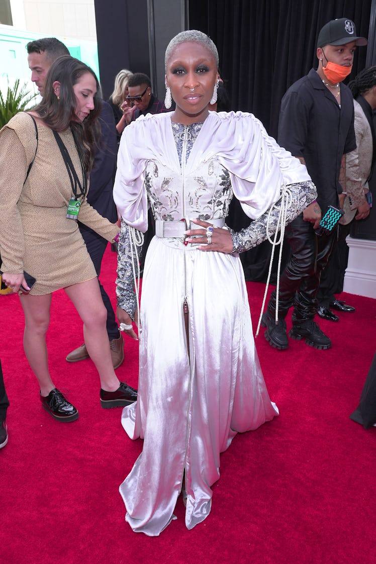 Cynthia Erivo attends the 64th Annual GRAMMY Awards