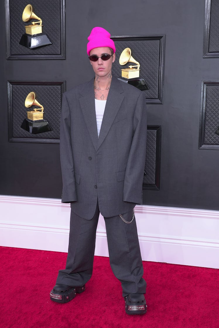 Justin Bieber attends the 64th Annual GRAMMY Awards