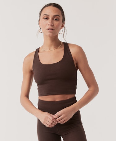 This ribbed bra top from Pact was ethically made from certified organic cotton.