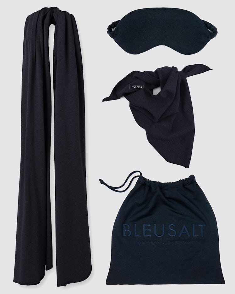 This navy travel set from Bleusalt has all the essential for plane rides or road trips.