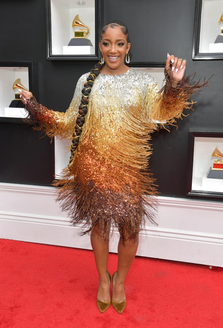Mickey Guyton attends the 64th Annual GRAMMY Awards