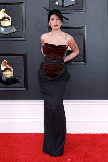 Halsey attends the 64th Annual GRAMMY Awards