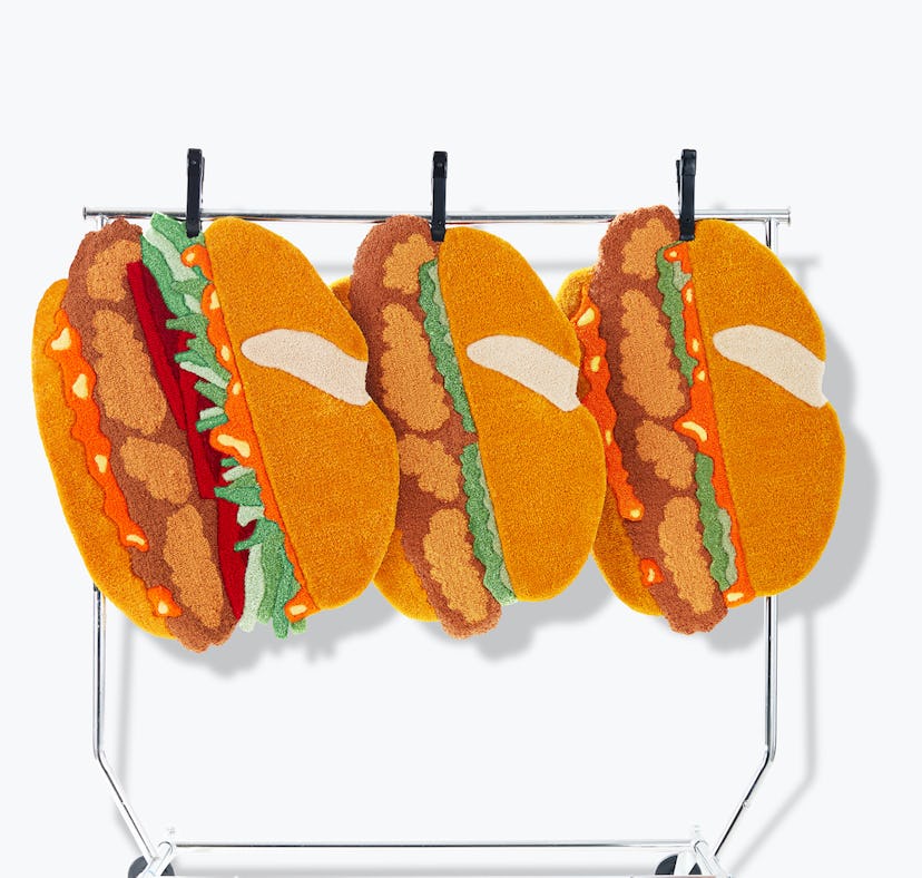 McDonald's chicken sandwich rugs are the yummiest decor.