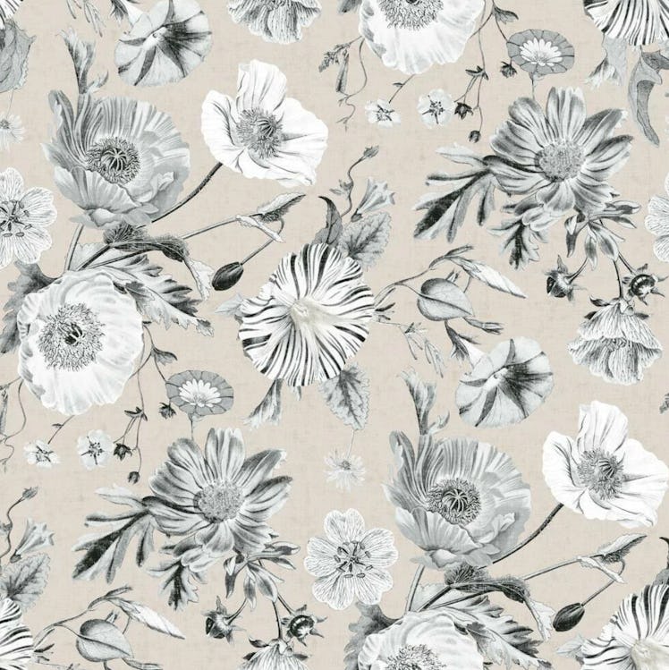 This floral wallpaper is one of the easiest ways to transform your WFH space for spring. 