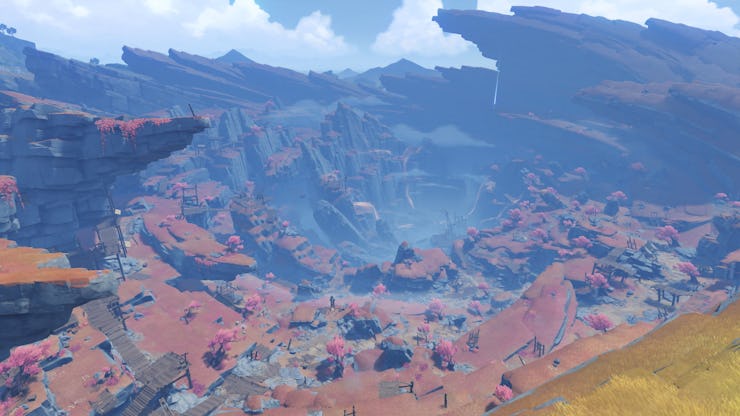 Genshin Impact millenial mountains quest in the chasm