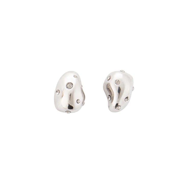 silver jewelry trend silver stud earrings