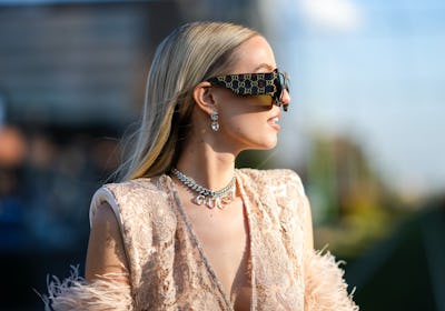  Leonie Hanne in statement Gucci jewelry.