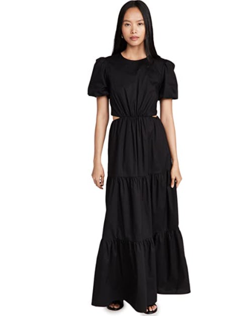 WAYF Women&rsquo;s Plaza Cut Out Tiered Maxi Dress
