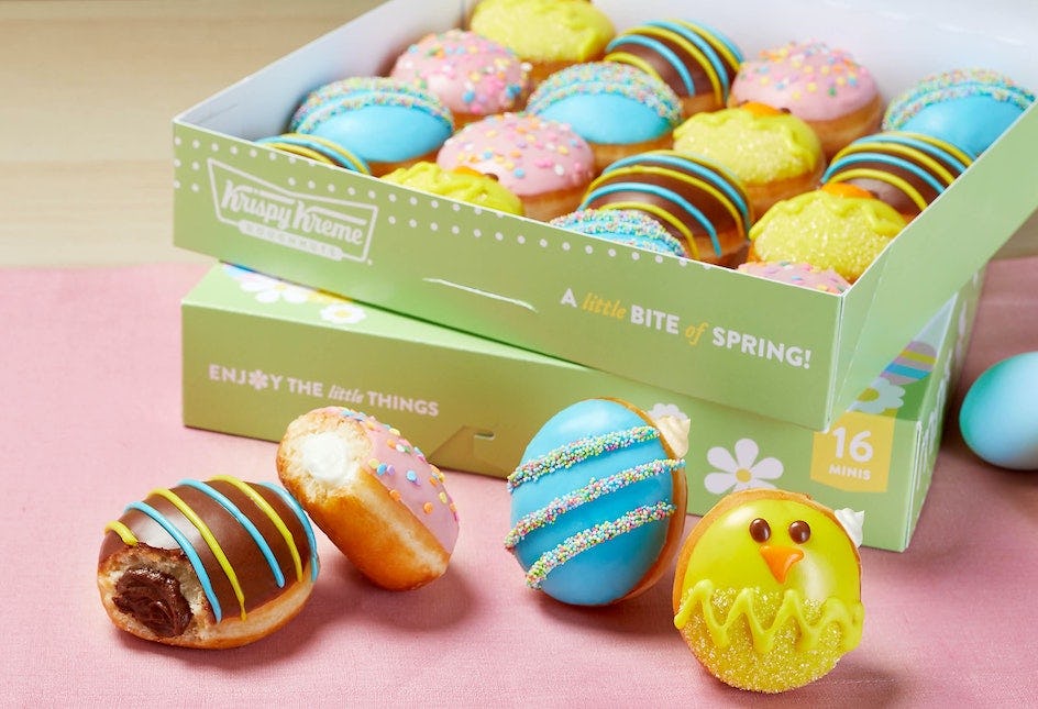 Krispy Kreme’s Easter 2022 Doughnuts Include 3 New Spring Minis