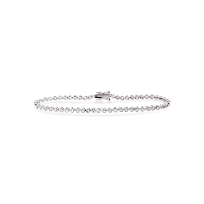 silver jewelry trend silver white topaz tennis bracelet