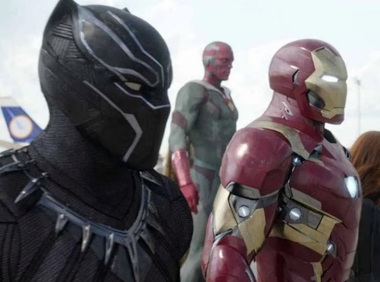 Black Panther, Iron Man, and Vision ready to fight for the Avengers