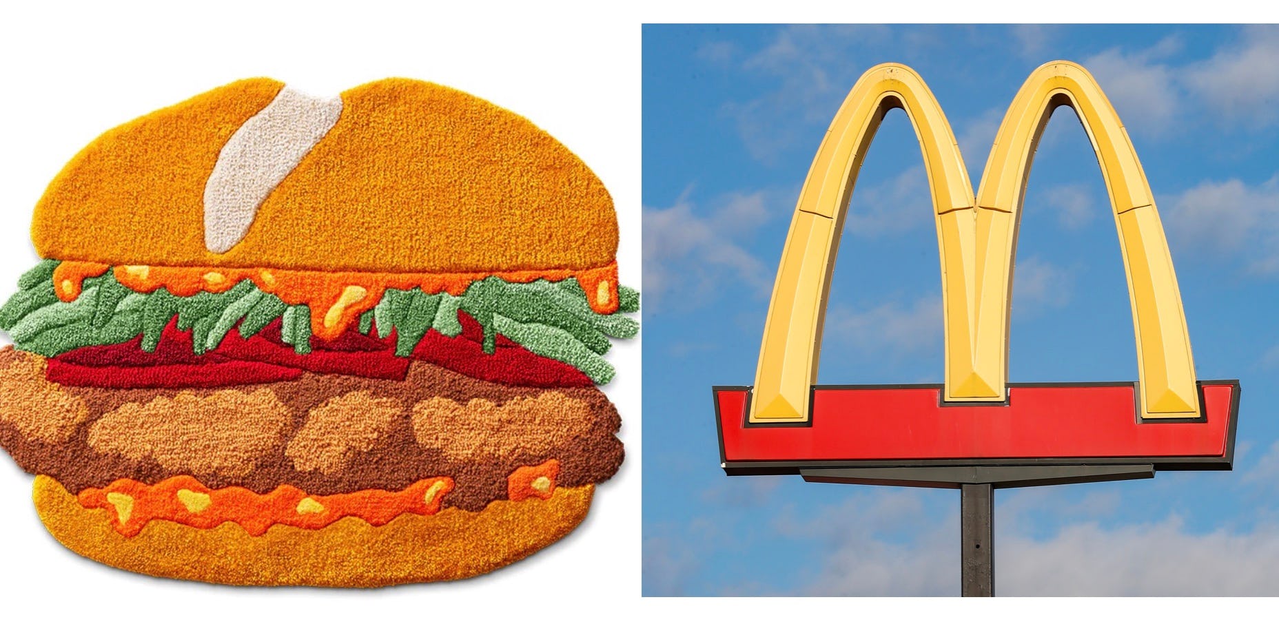 McDonald's Chicken Sandwich Rugs Are The Yummiest Decor