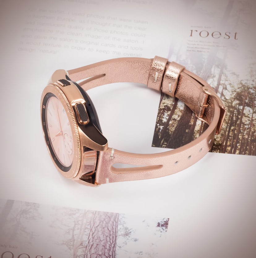 Leather Strap For Samsung Galaxy Watch 4