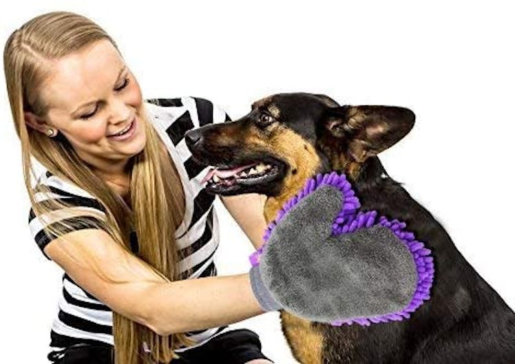 Hertzko Pet Drying Towel Mitt (2-Pack)