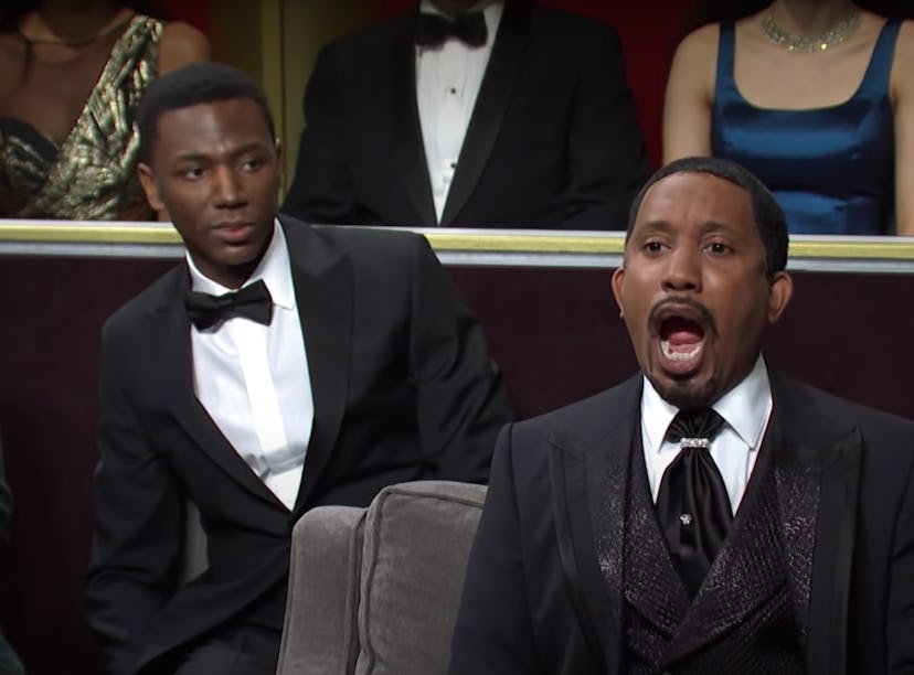 'Saturday Night Live' made several jokes about Will Smith slapping Chris Rock at the Oscars.