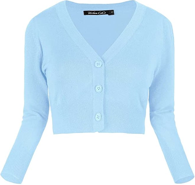 Urban CoCo Women’s Cropped Cardigan