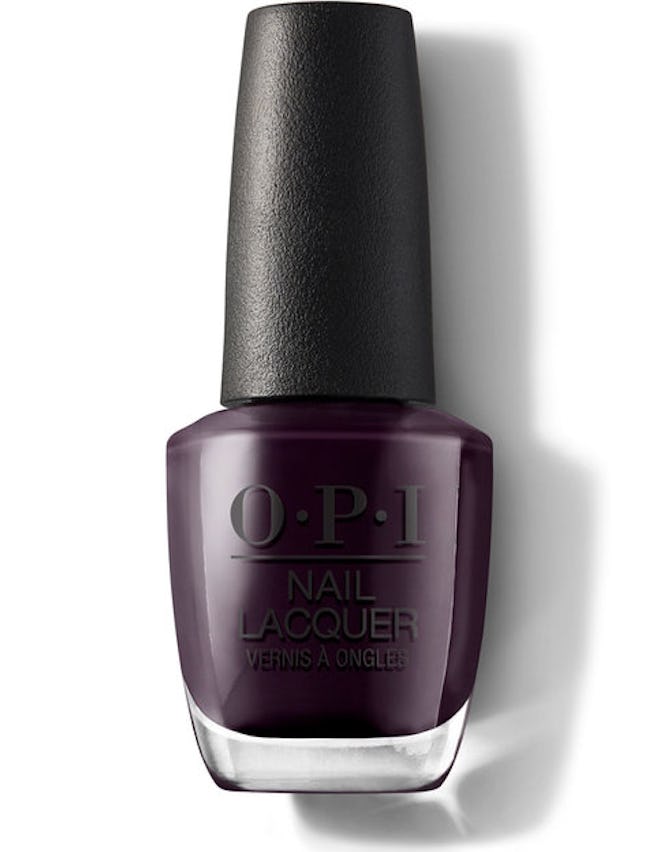OPI dark purple Kourtney Kardashian wedding nails