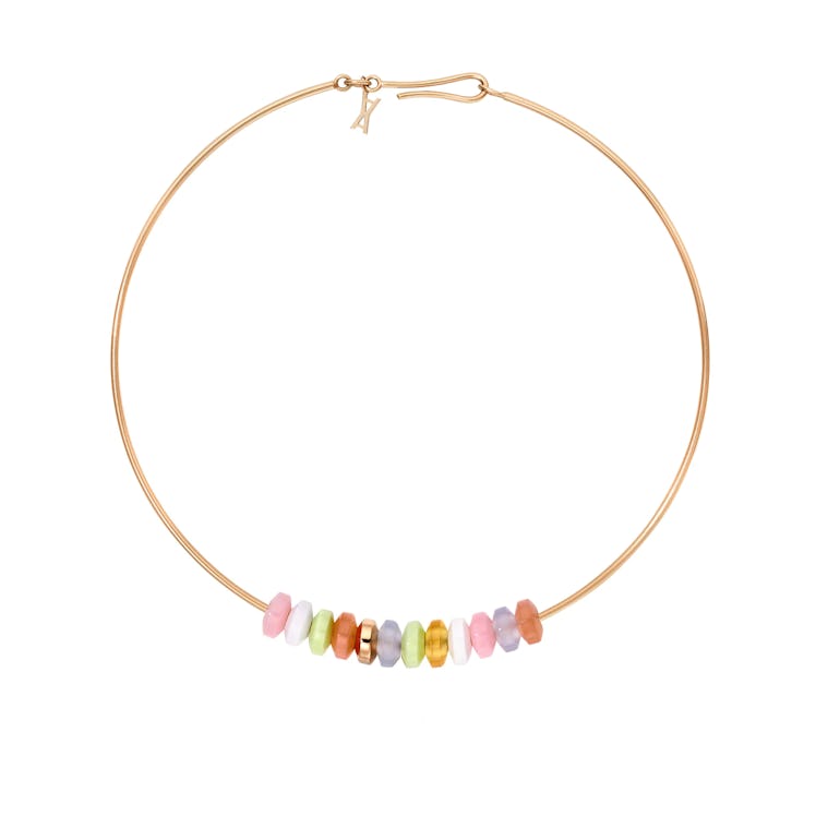 This choker from ALINA ABEGG is adorned with colorful beads and sustainably made from 100% recycled ...