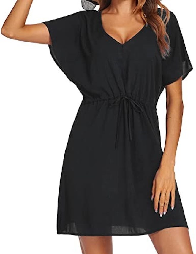 Ekouaer Short Sleeve Cover Up