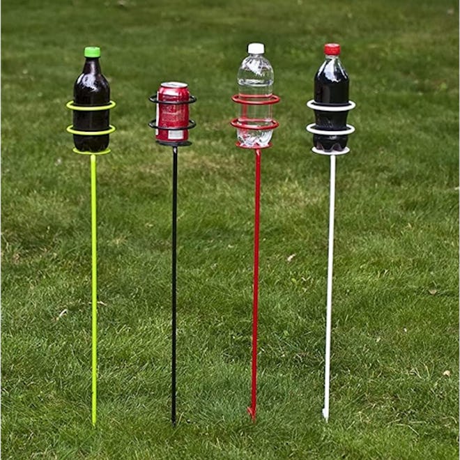 Decko Outdoor Beverage Holder Stakes (4-Pack)