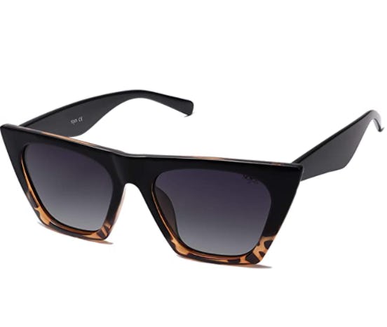 SOJOS Oversized Square Cateye Polarized Sunglasses