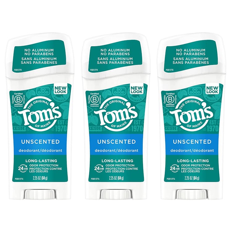 Tom's of Maine Aluminum-Free Natural Deodorant, 2.25 Oz. (3-Pack)