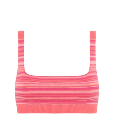 This pink knit bralette from NAGNATA is made from organic and renewable textiles.