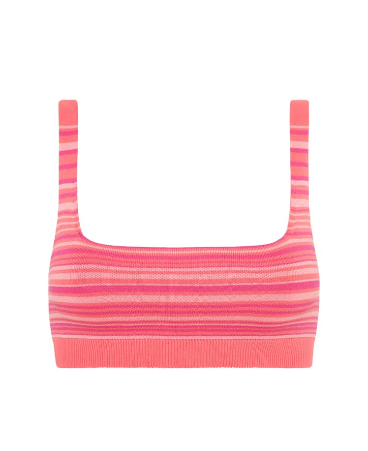 This pink knit bralette from NAGNATA is made from organic and renewable textiles.