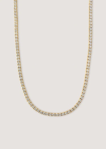 This diamond tennis necklace from Kinn is made from recycled gold and locally sourced stones.