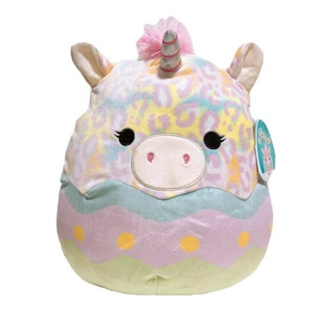 Easter Squishmallows 2022 include this unicorn plush from Walmart.