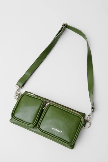 This green handbag from Deadwood is sustainably made from vegan cactus leather.