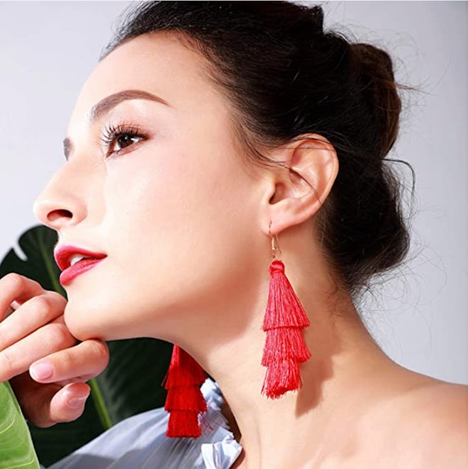 Jugalstar Colorful Tassel Earrings