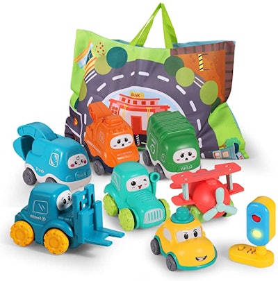 Truck and Car Toy and Play Mat Storage Bag