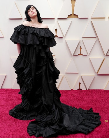  Billie Eilish attends the 94th Annual Academy Awards at Hollywood and Highland on March 27, 2022 in...