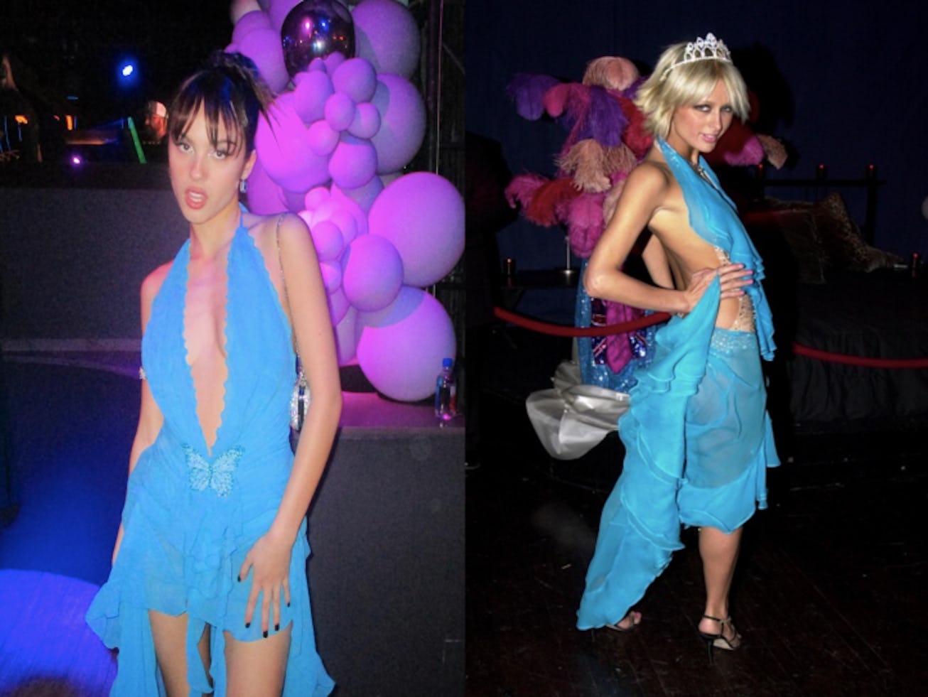 Olivia Rodrigo's 2022 Grammys after-party outfit paid tribute to Paris Hilton.
