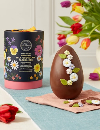 Belgian Milk Chocolate Floral Easter Egg