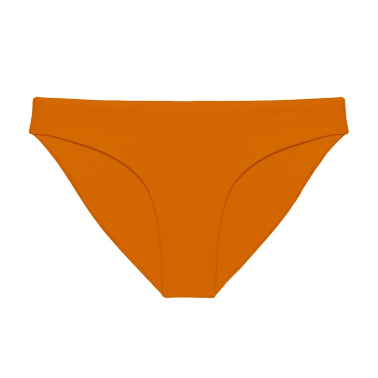 Minimalists will love this orange swim bottoms from JADE Swim.