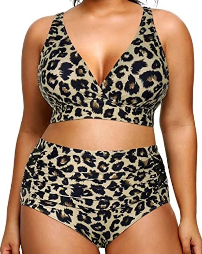 Yonique High Waisted Two Piece Swimwear