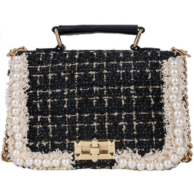 Qiayime Pearl Beaded Handbag 