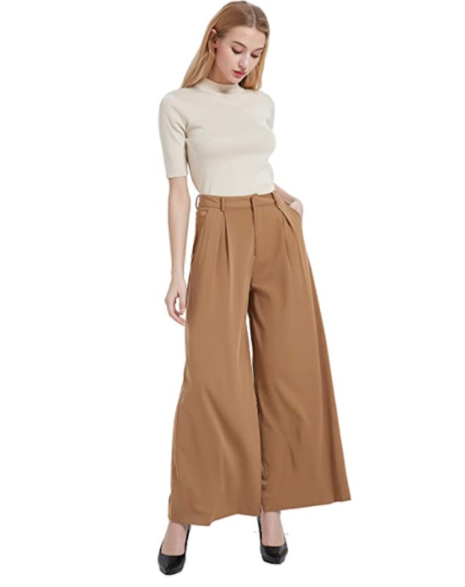 Tronjori High Waist Wide Leg Pants