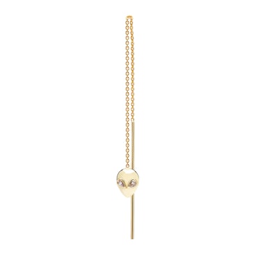 This thread earring from ALINA ABEGG is sustainably made from 100% recycled gold.