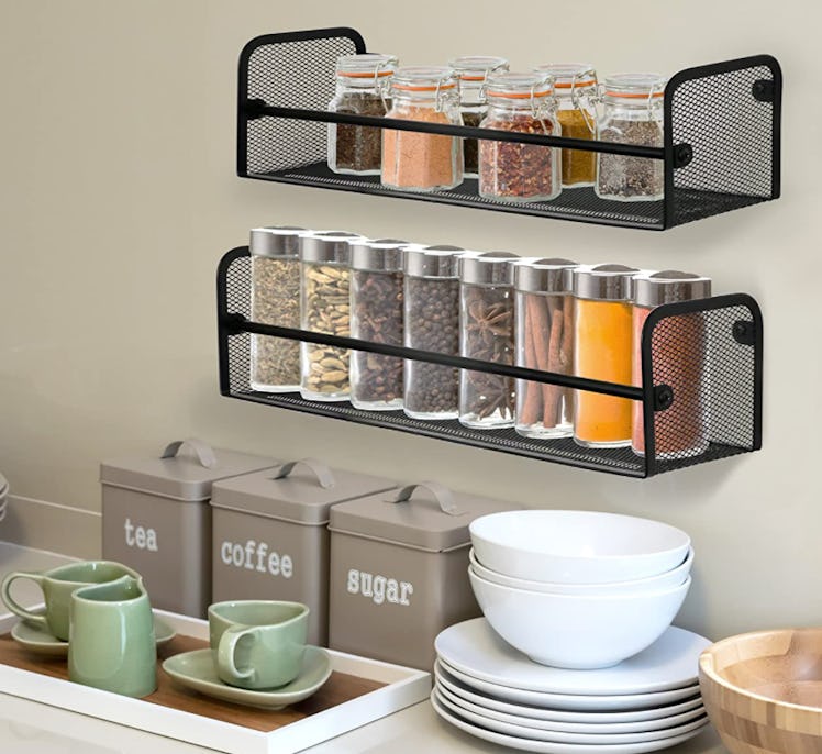 Greenco Wall-Mounted Spice Racks (2-Pack)