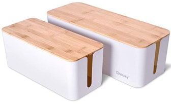 Chouky Large Cable Management Box (2-Pack) 