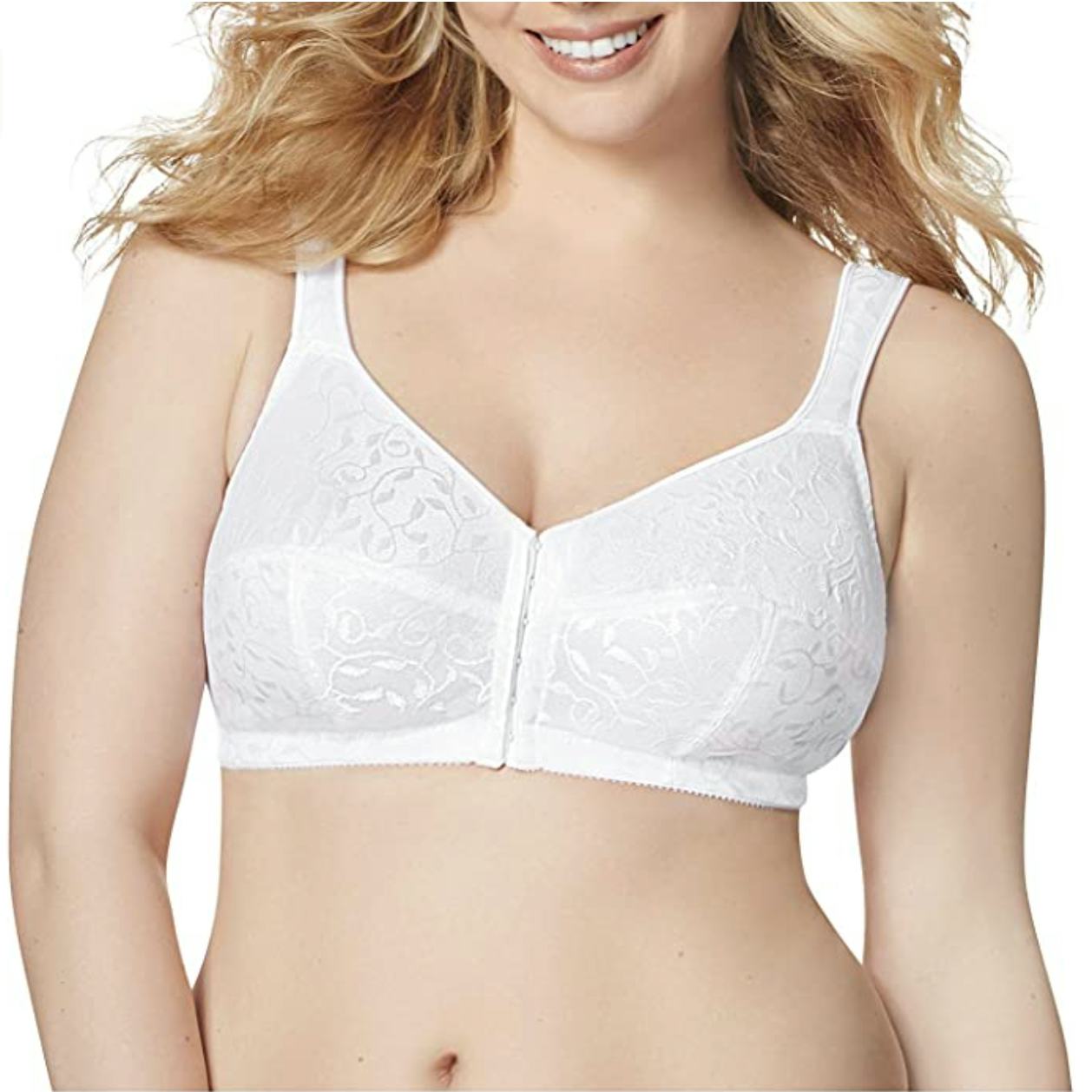 Just My Size Easy On Front Close Wirefree Bra