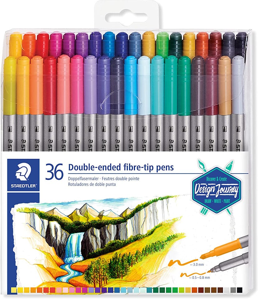 Staedtler Double-Ended Fiber-Tip Pens (36-Pack)