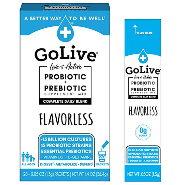 GoLive Probiotics And Prebiotics Supplement (28 Packets)
