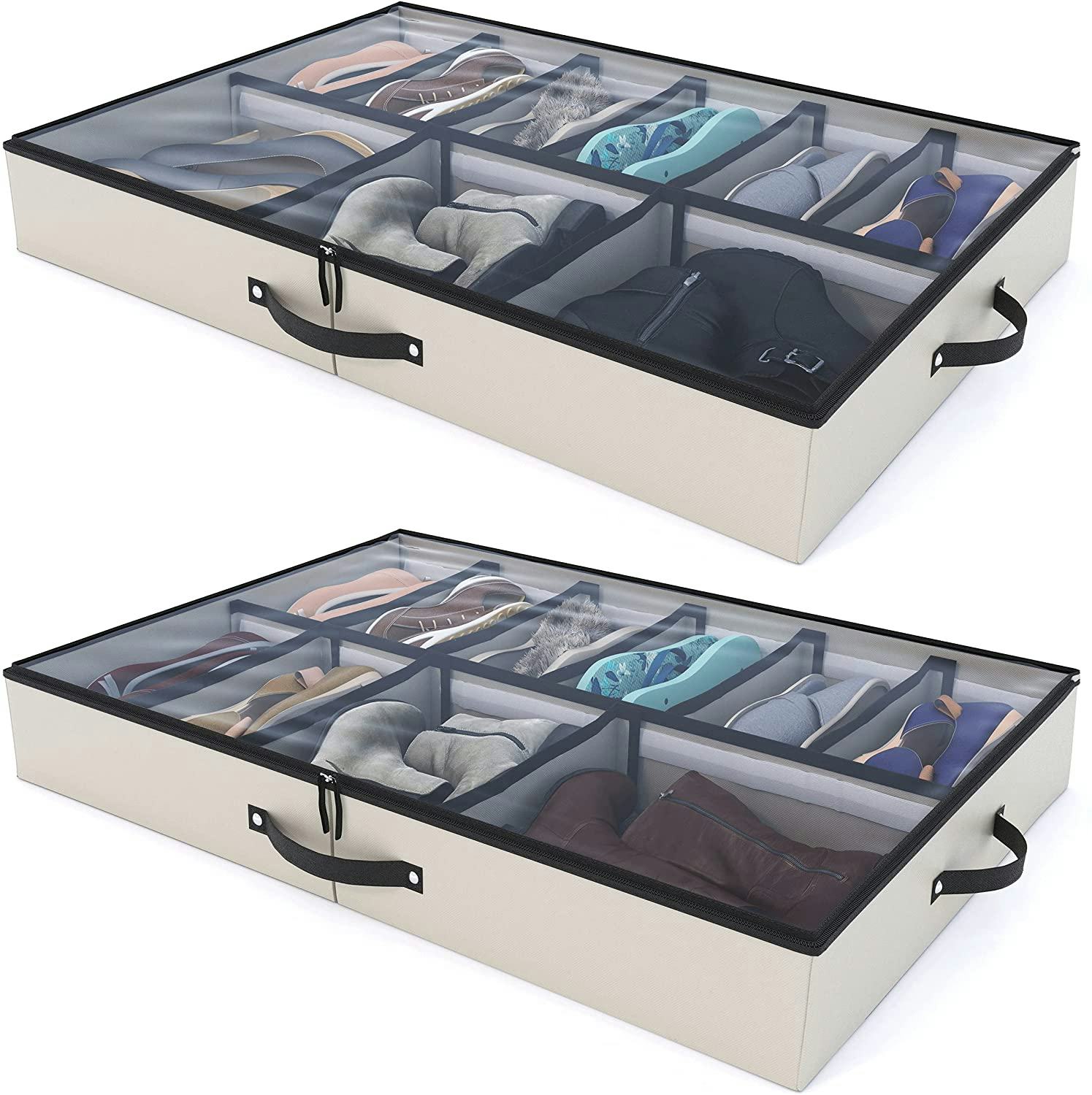 Woffit Under Bed Shoe Storage Organizer